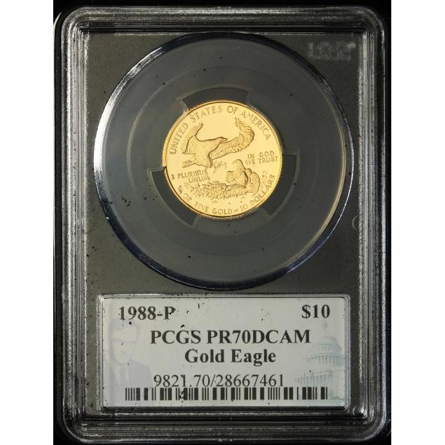 1988-p-10-gold-1-4-oz-eagle-pcgs-pr70dcam