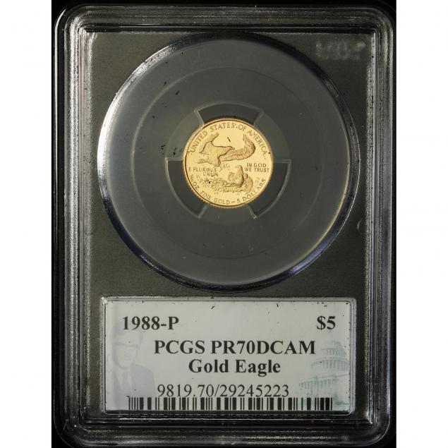 1988-p-5-gold-1-10-oz-eagle-pcgs-pr70dcam