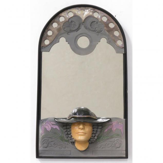 artist-signed-ceramic-mirror