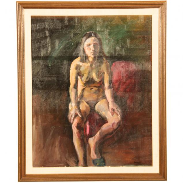 seymour-rosofsky-il-1924-1981-seated-female-nude