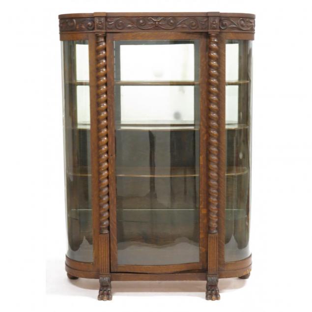 antique-oak-bowfront-china-cabinet