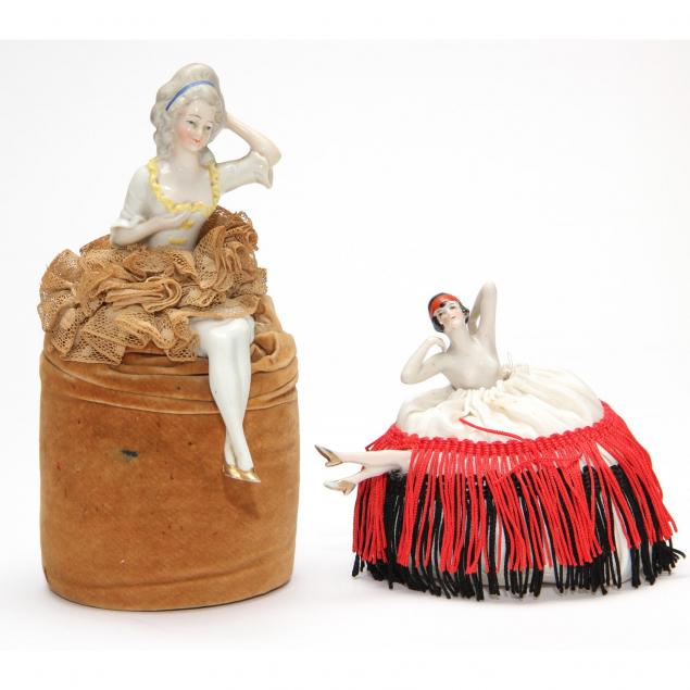 two-german-half-doll-pincushions-with-legs