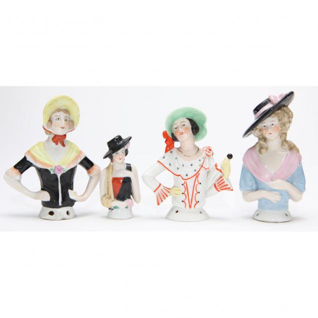 group-of-four-german-porcelain-half-dolls