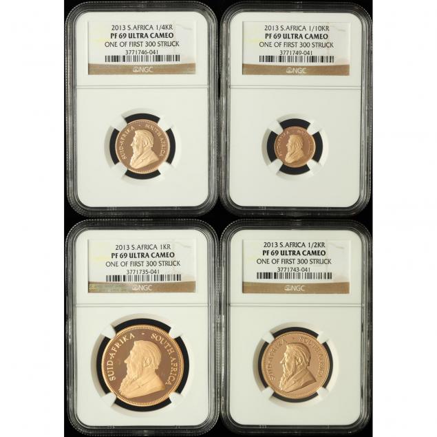 south-africa-2013-first-strike-gold-four-coin-krugerrand-set