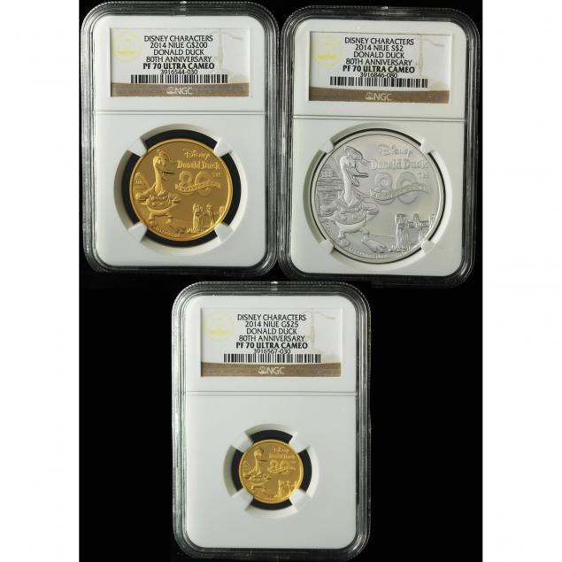 niue-gold-and-silver-donald-duck-commemorative-set-of-three-coins