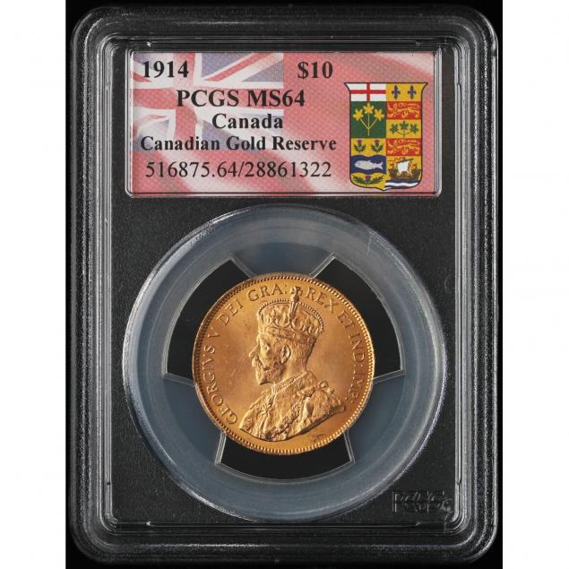 canada-1914-10-gold-pcgs-ms64