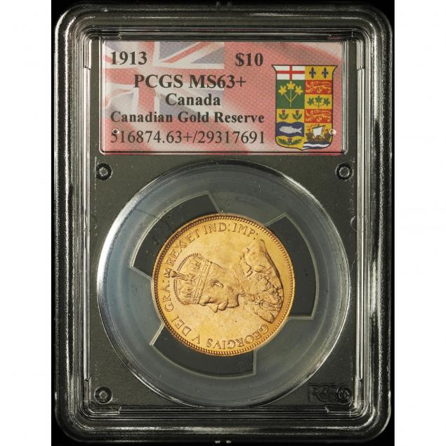 canada-1913-10-gold-pcgs-ms63