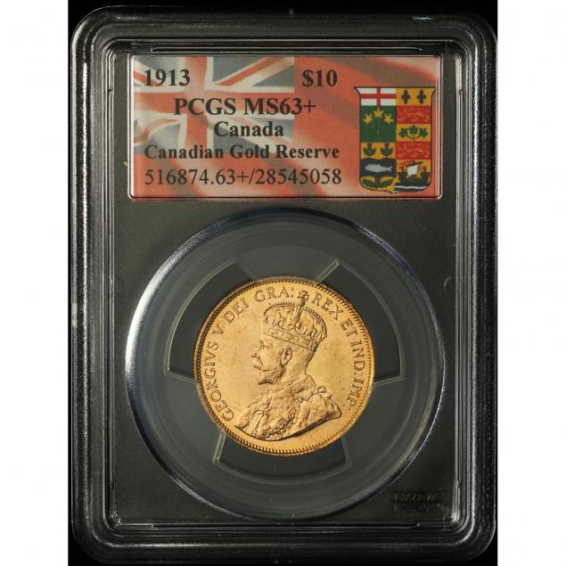 canada-1913-10-gold-pcgs-ms63