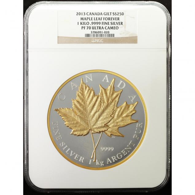 canada-2013-gilt-250-maple-leaf-1-kilo-9999-fine-silver