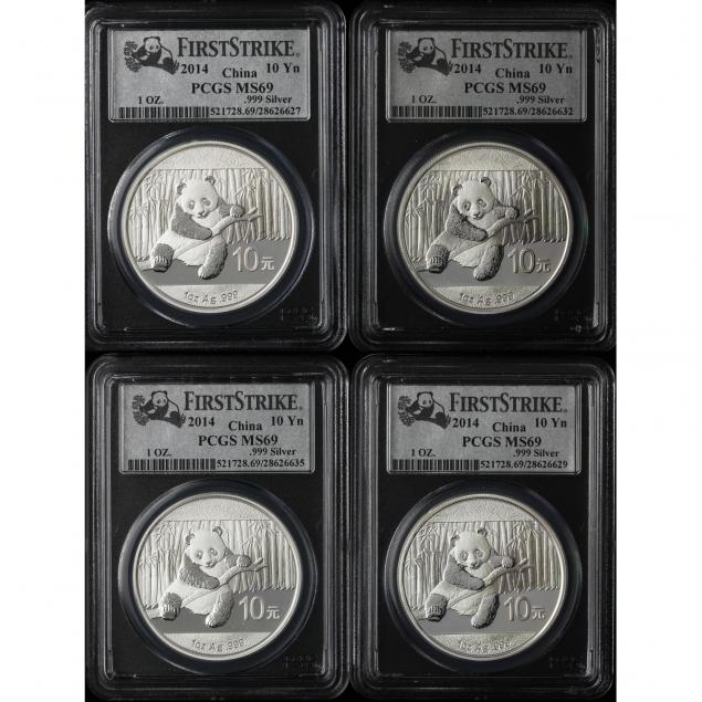 china-four-2014-10-yuan-silver-pandas