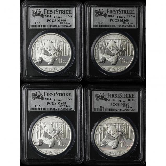 china-four-2014-10-yuan-silver-pandas