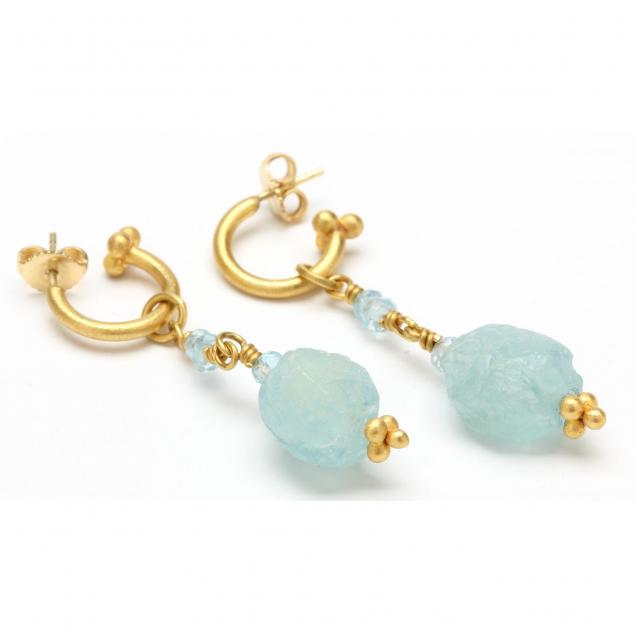 gold-and-aquamarine-dangle-earrings