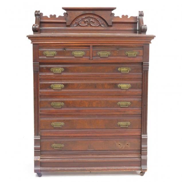 american-victorian-lockside-semi-tall-chest-of-drawers