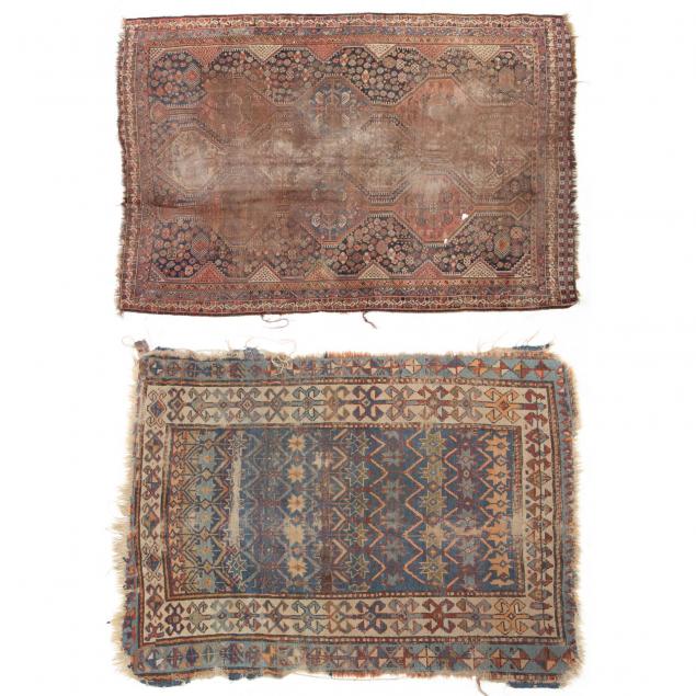 two-antique-hand-tied-area-rugs
