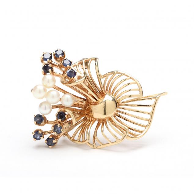 retro-14kt-gem-set-brooch