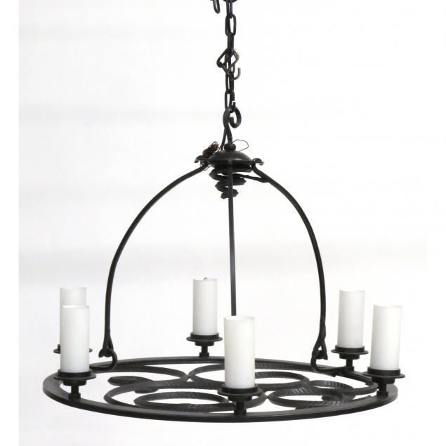 troy-lighting-wrought-iron-chandelier