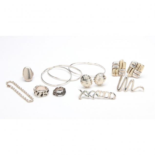 group-of-sterling-silver-jewelry