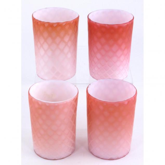 four-new-england-peachblow-tumblers