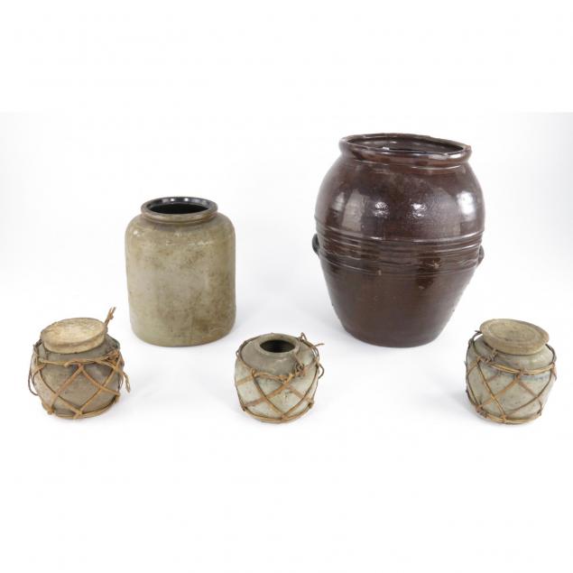 five-antique-storage-jars