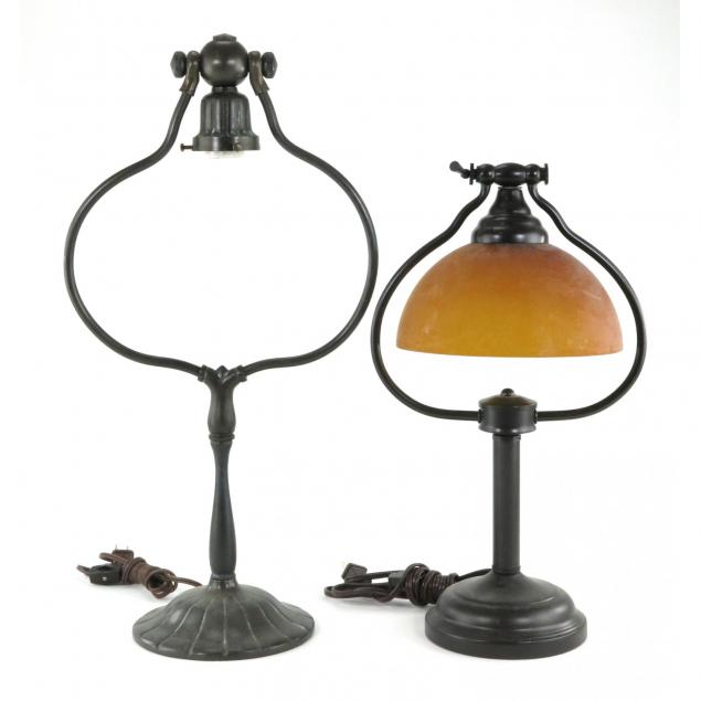 two-bell-form-table-lamps