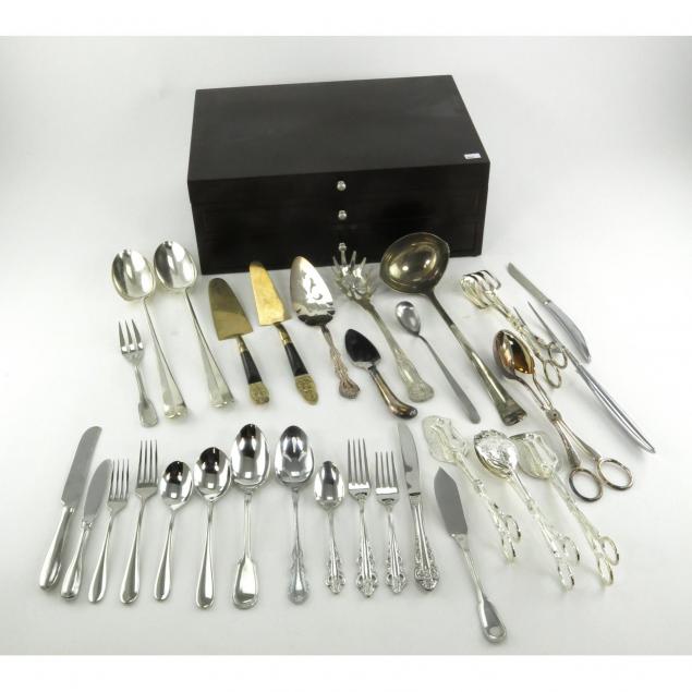 assorted-silverplate-flatware