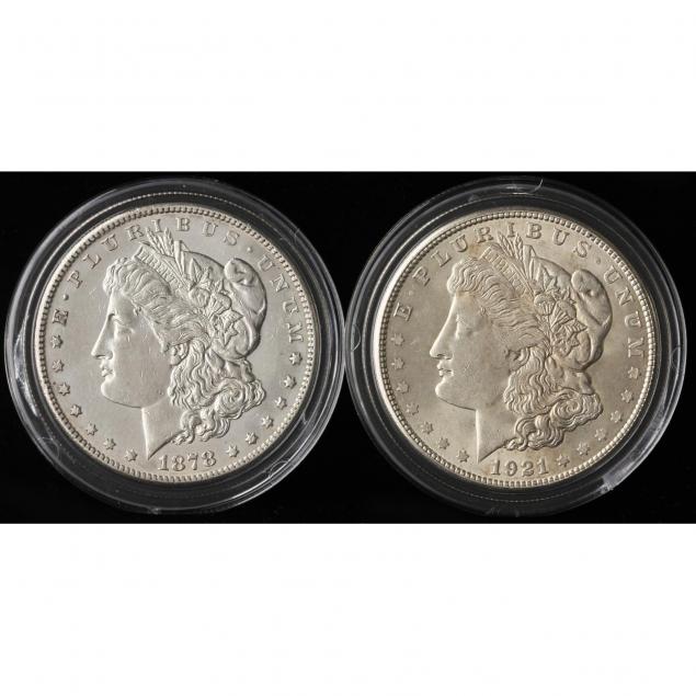 two-san-francisco-morgan-silver-dollars