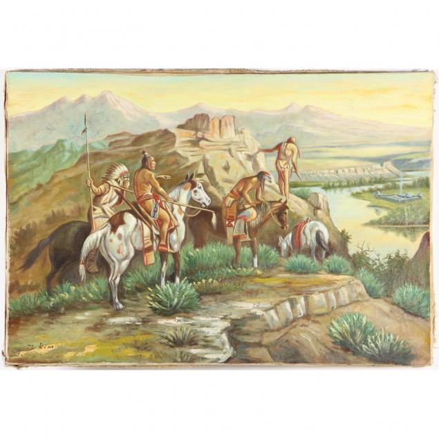original-illustration-of-native-americans-on-horseback