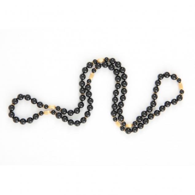 14kt-and-onyx-bead-necklace