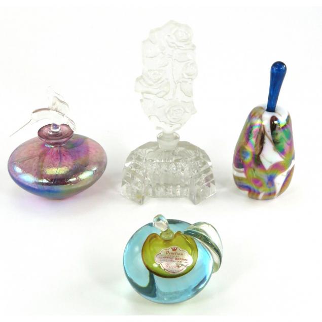 four-art-glass-perfume-bottles
