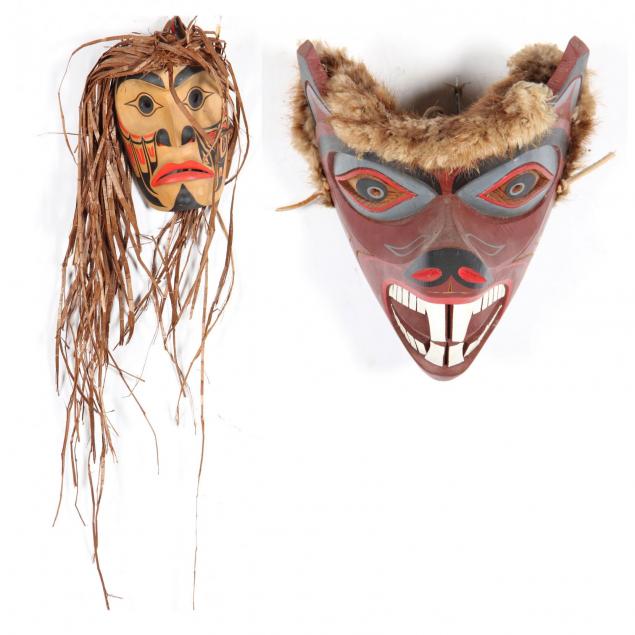 two-northwest-coast-carved-masks