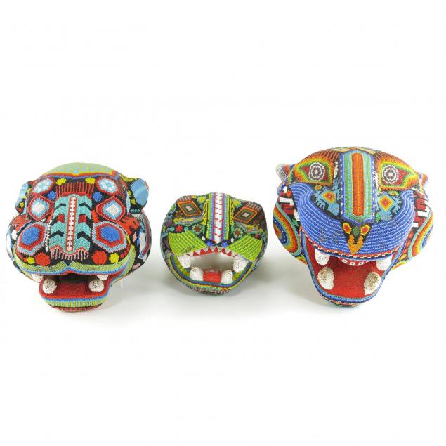 three-huichol-jaguar-masks