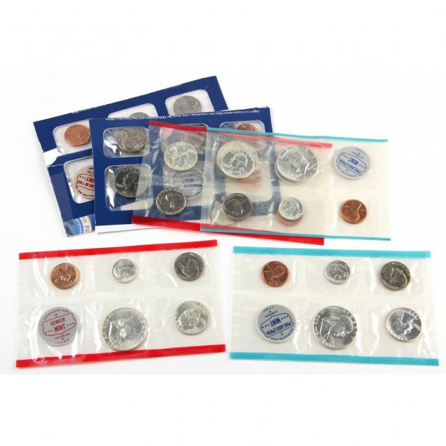 three-us-mint-1960s-uncirculated-mint-sets