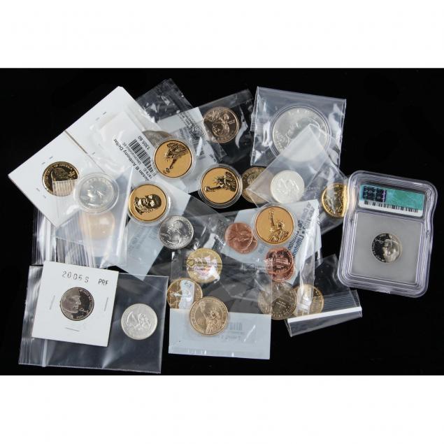 bu-proof-and-colorized-modern-coin-lot