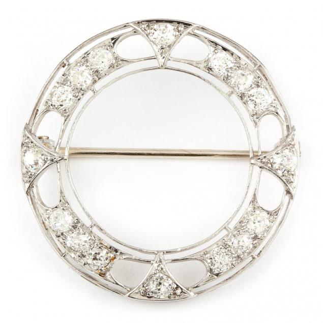 art-deco-platinum-circle-brooch