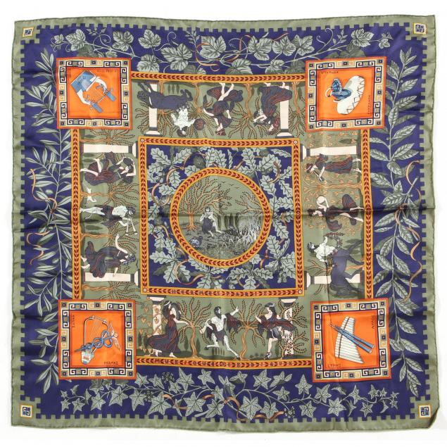 silk-scarf-musique-des-dieux-hermes