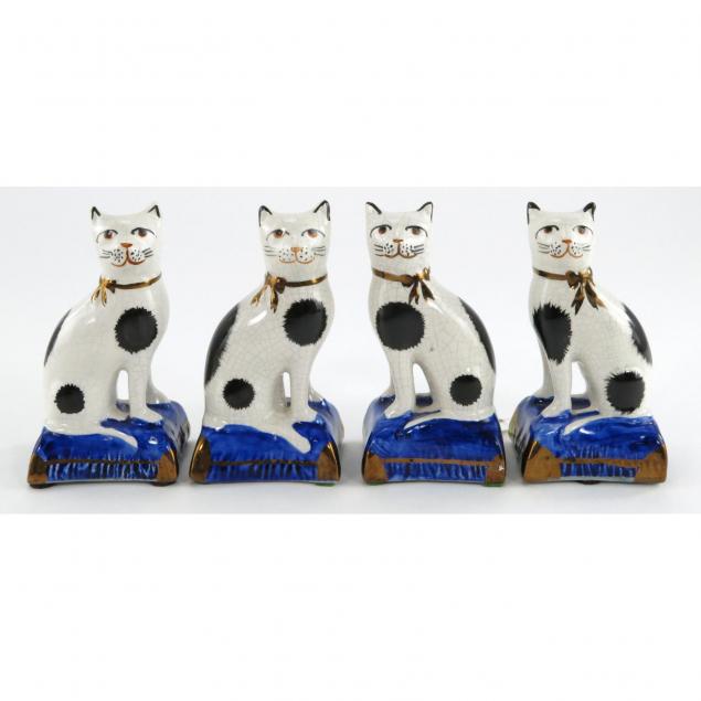 set-of-four-staffordshire-cat-figures