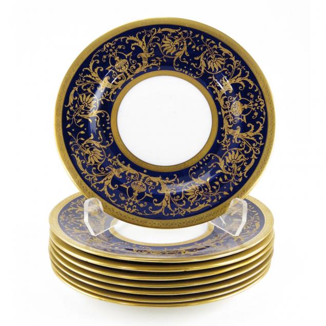 set-of-eight-crown-chelsea-china-cobalt-decorated-plates