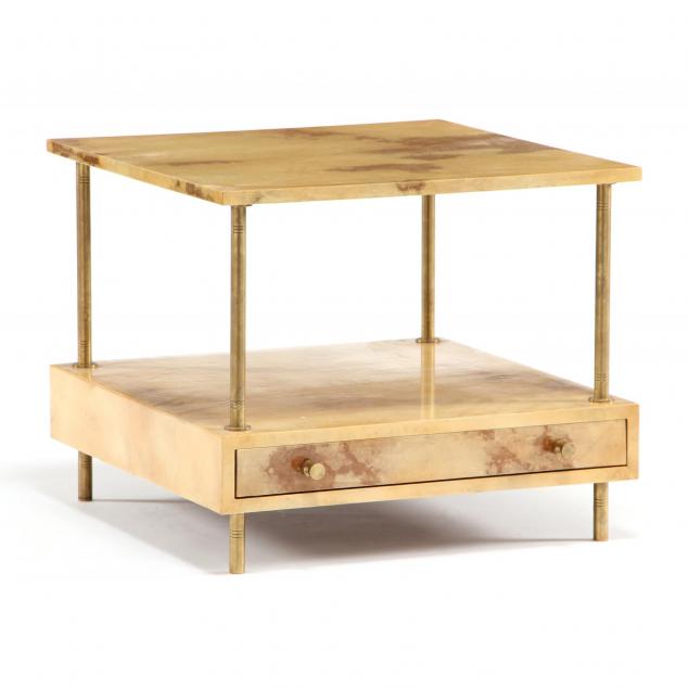 contemporary-vellum-and-brass-side-table