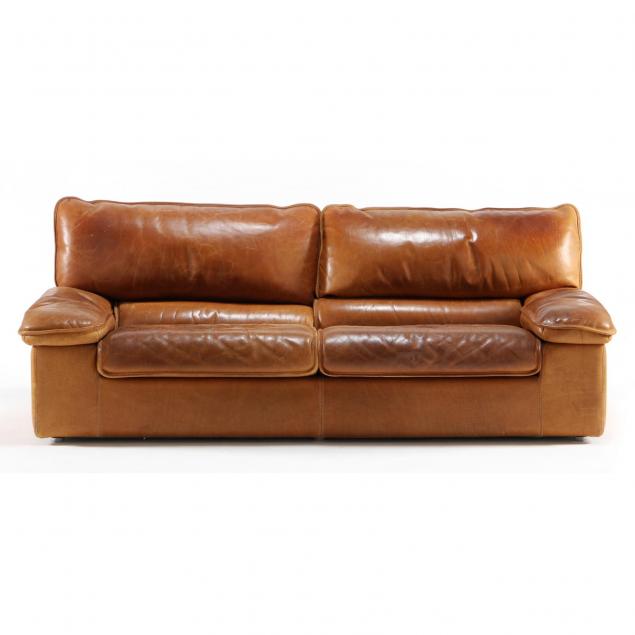 mid-century-bison-hide-sofa