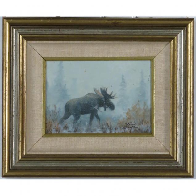 yvonne-louthan-american-20th-century-moose-in-field