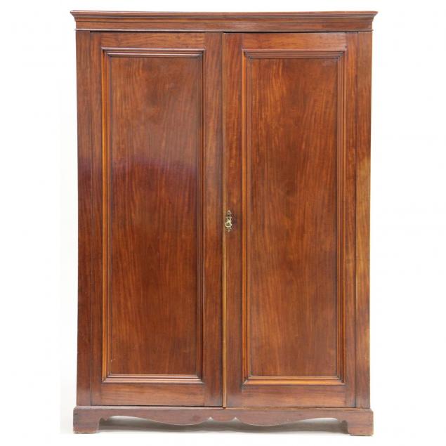 english-mahogany-linen-press