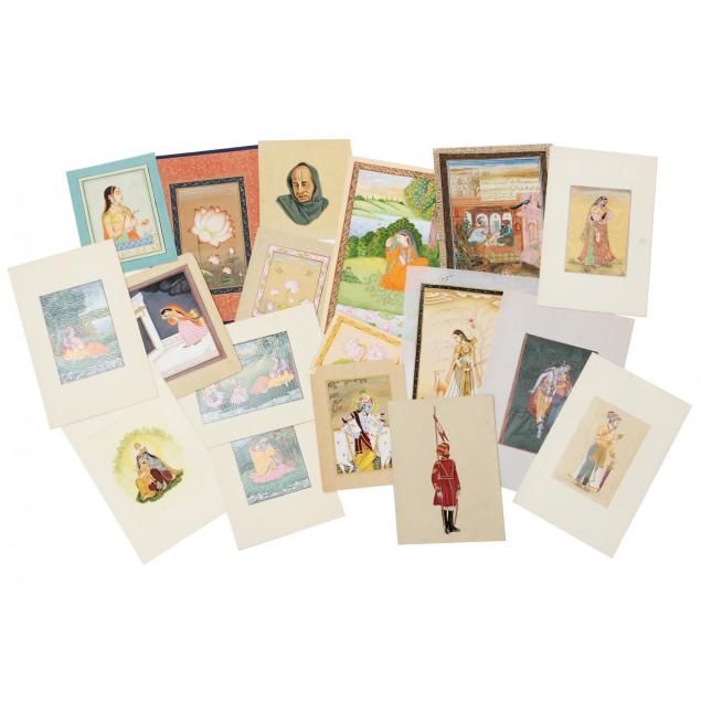 collection-of-indian-miniature-paintings-20th-century
