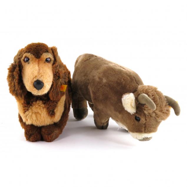 two-steiff-stuffed-animals