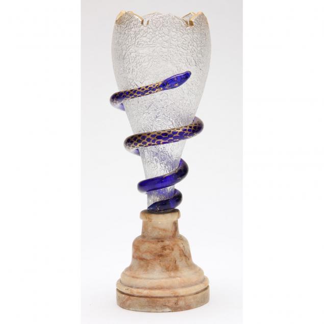 att-moser-glass-snake-wrapped-vase