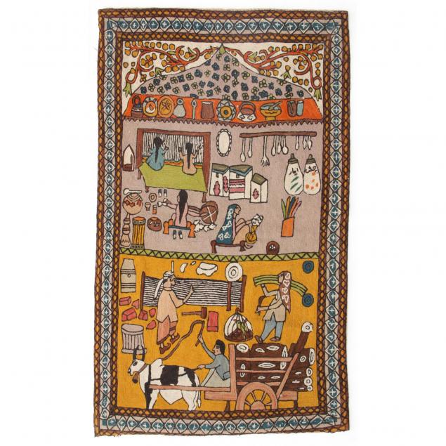 indian-folk-art-chain-stitch-tapestry