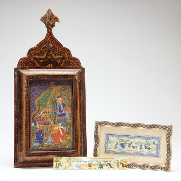 three-persian-miniature-paintings