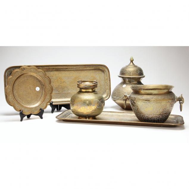six-pieces-indian-and-persian-brassware