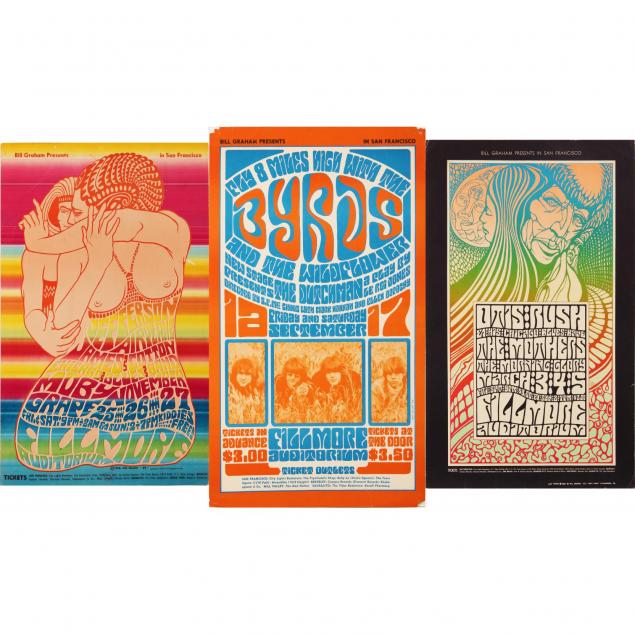 three-fillmore-auditorium-concert-posters-by-wes-wilson