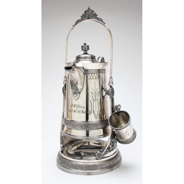 egyptian-revival-silverplate-ice-water-pitcher-on-stand