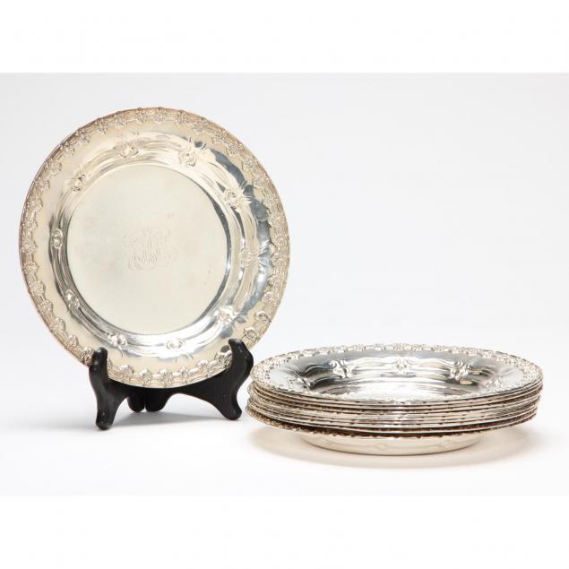 set-of-11-tiffany-co-sterling-silver-bread-plates